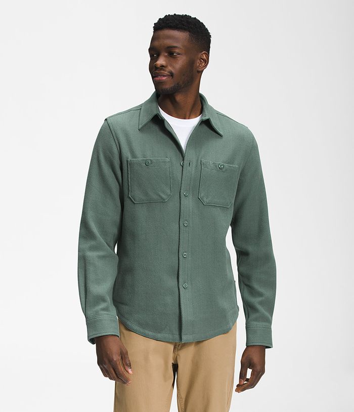 Camisa The North Face Hombre Verde Valley Twill Flannel 56782EFNB